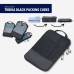 Set of travel compression packing cubes-TROIKA BLACK PACKING CUBES